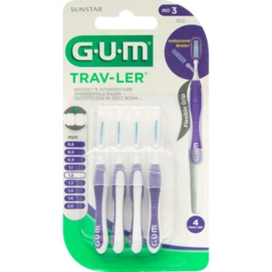 GUM TRAVLER RAGERS PAARS 1.2 MM 4 ST